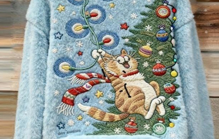 Womens Casual Printed Sweatshirt Top