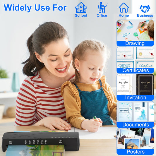 1Pc 13Inch Laminator Machine Hot And Cold Mode A4 Personal Thermal Laminator With ABS Function 60S Warm Up Time 30Mins Auto Off For Home Office School Business