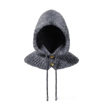 Warm Ear-protecting Hat And Scarf In One Tie-dye Balaclava Hat