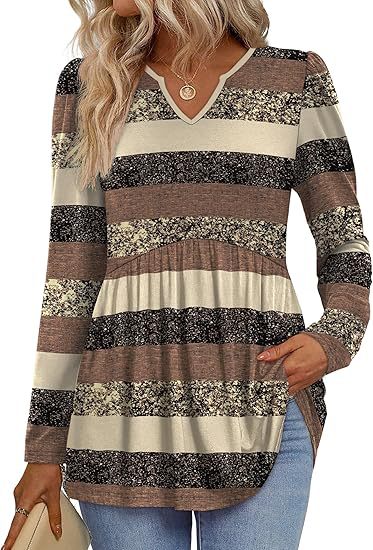 Womens Long-sleeve Autumn Blouse, Doll-style