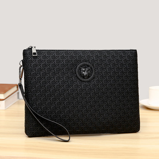 Woven-texture Personalized Clutch With A Simple Minimalist Design And Large Capacity