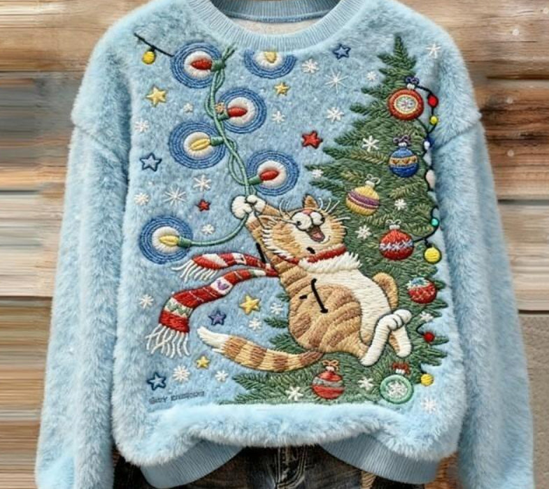 Womens Casual Printed Sweatshirt Top