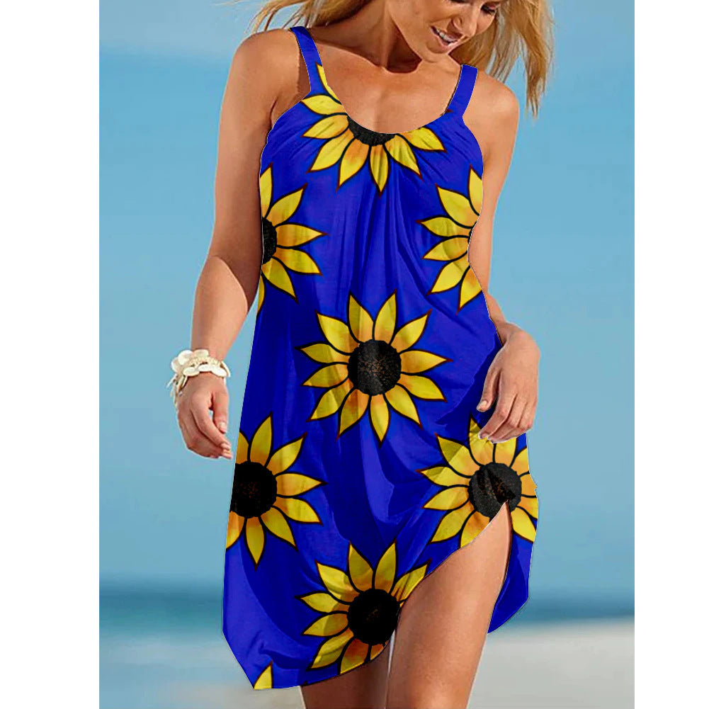 Womens Stylish Sassy Camisole Print Dress