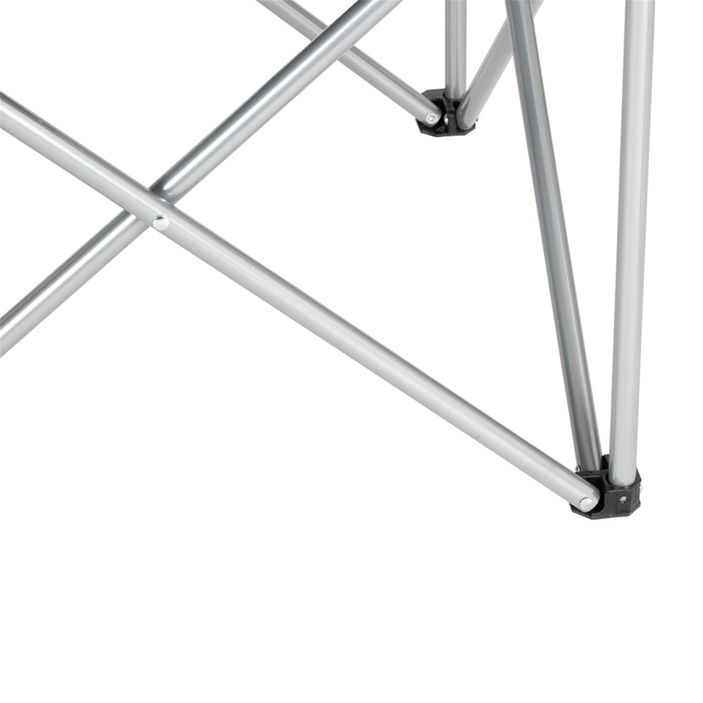 Camping Chair, Grey Iron Frame, Off-white