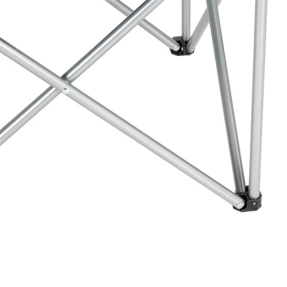 Camping Chair, Grey Iron Frame, Off-white