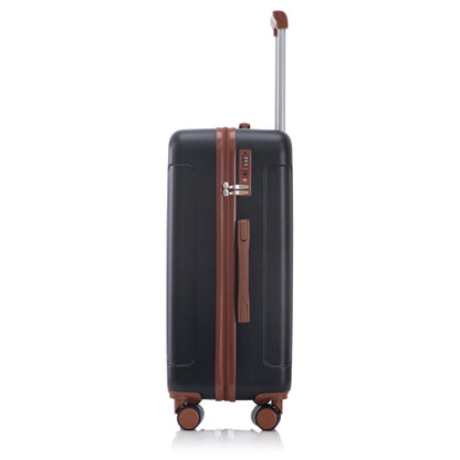 20   24  28  3 Pcs Set In ABS Spinner Wheel Luggage, Carry On Suitcase, Matching Color, TSA Combination Lock