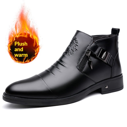 Trendy Retro Wide-fit Ankle Boots With Side Chains