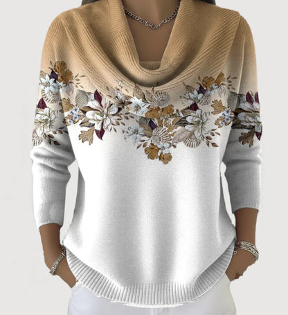 Womens Casual Loose-fitting Pullover Hoodie With A Cowl Neck