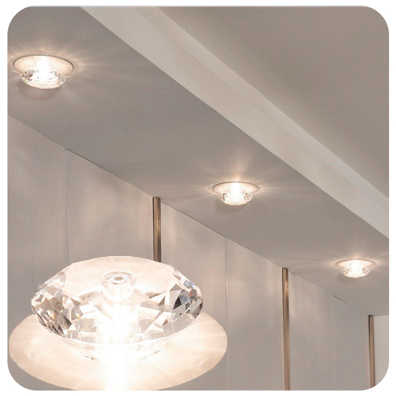 Diamond Crystal Tube Bulb Spotlight Ceiling Corridor Aisle