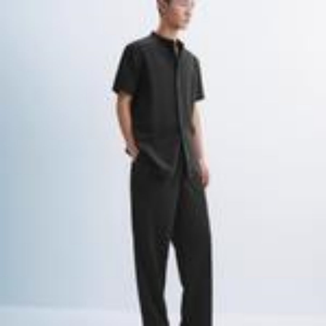 2025 Summer Men's Fashion Casual Tropical Printed Shirt Hawaiian Vacation Style Button Short Sleeve Cardigan