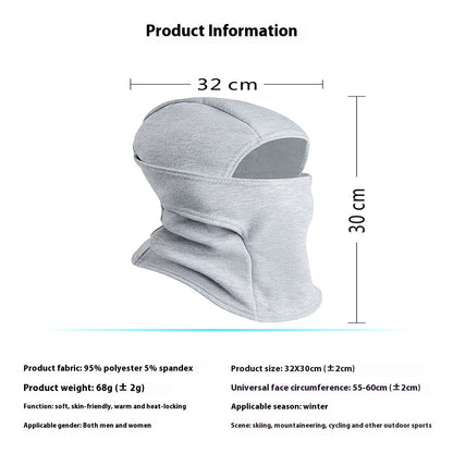 Autumn And Winter Outdoor Riding Warm Face Mask Multi-functional Fleece Windproof Cold-proof