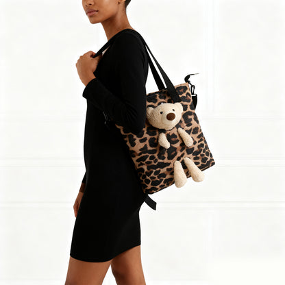 Bear Tote Bag-Coffee 2130
