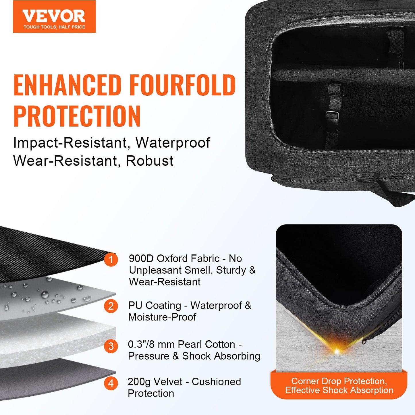 Telescope Case 30.3" Multipurpose Shock-Absorbent Telescope Storage Bag