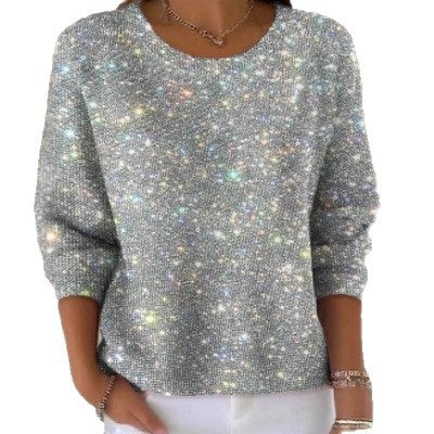 Casual Jacket Knit Sweater Diamond-patterned Long-sleeve