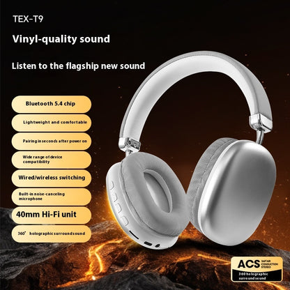TEX-T9 Bluetooth Headset Wireless Headphone Head-mounted