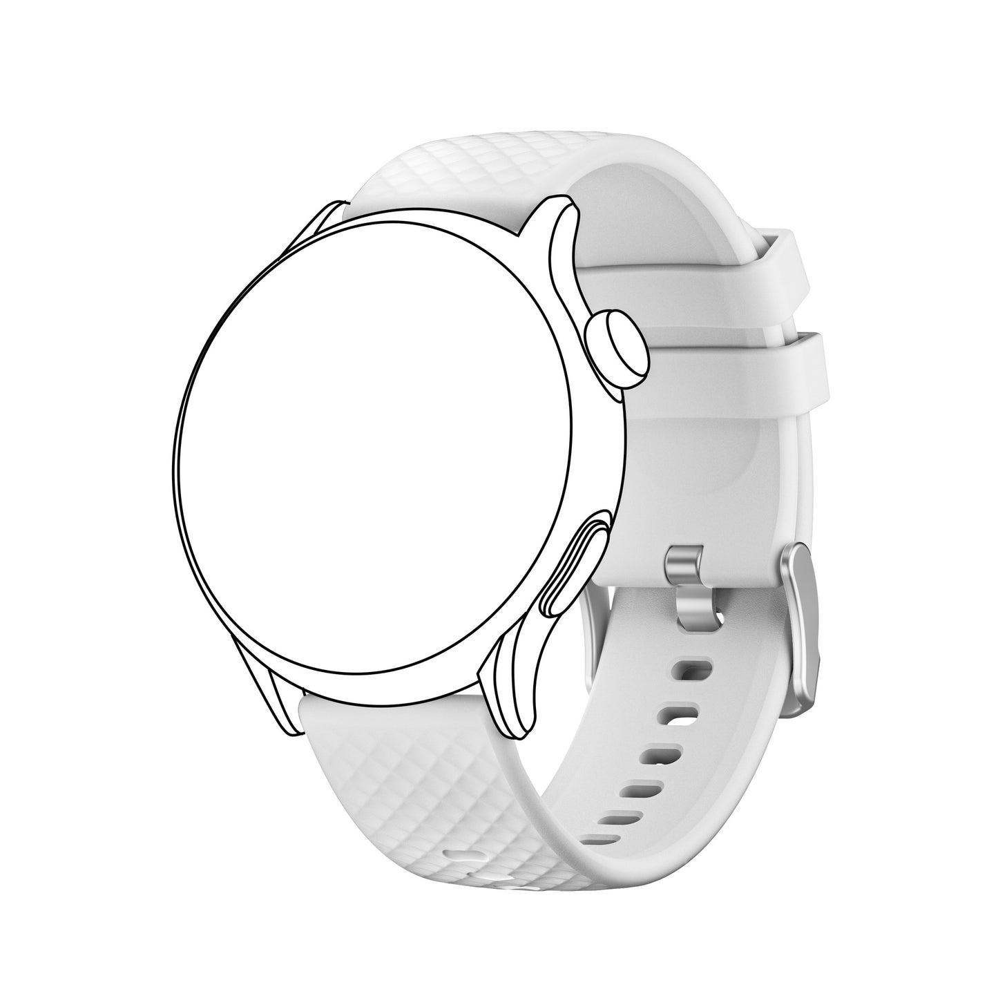 Smart Wearable Accessories,Silicone Watch Bands, Slim Watch Straps With Quick Release, 22mm