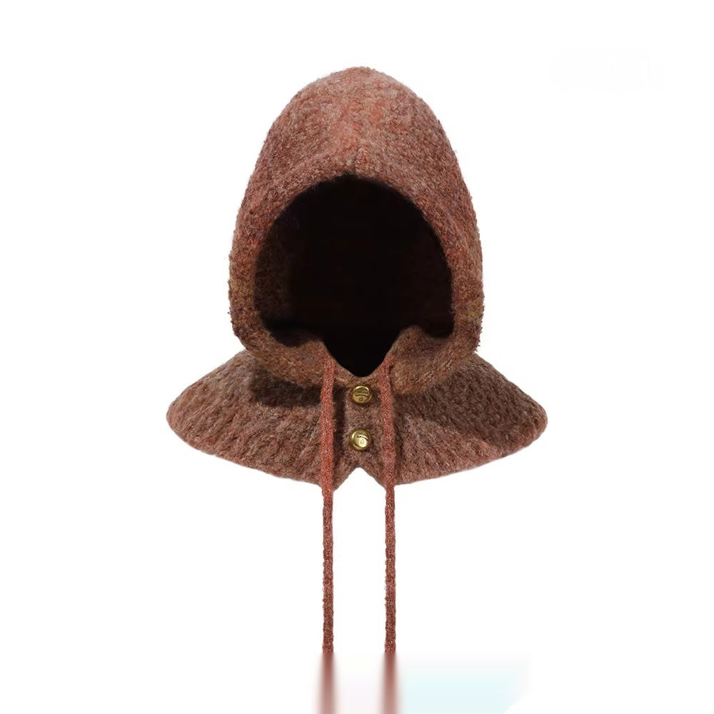 Warm Ear-protecting Hat And Scarf In One Tie-dye Balaclava Hat