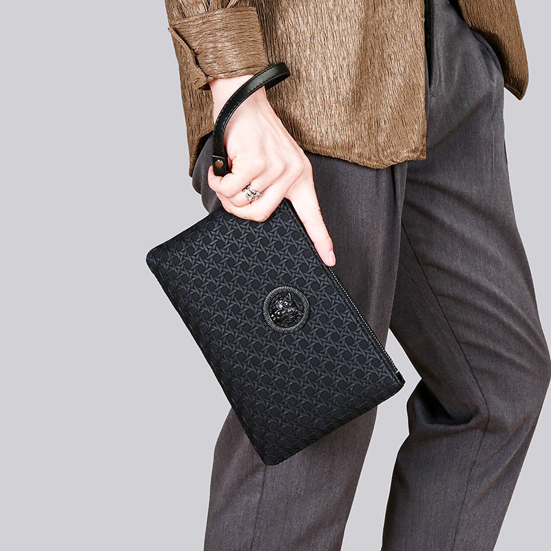 Woven-texture Personalized Clutch With A Simple Minimalist Design And Large Capacity