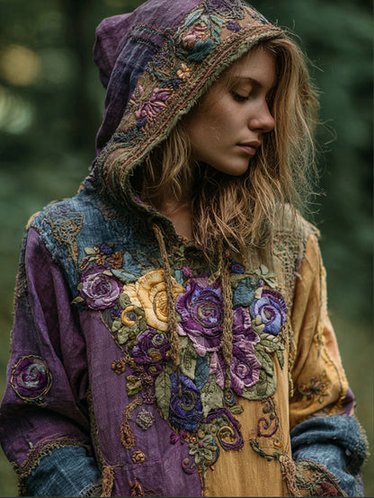 Womens Loose-Fit 3D Digital-Print Hoodie For Winter