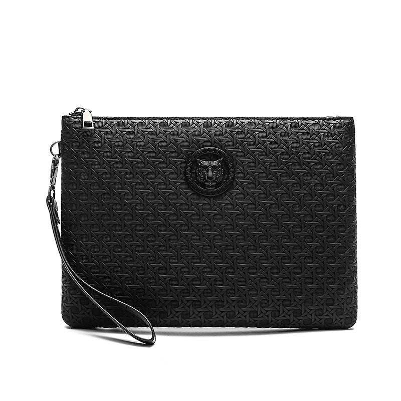 Woven-texture Personalized Clutch With A Simple Minimalist Design And Large Capacity