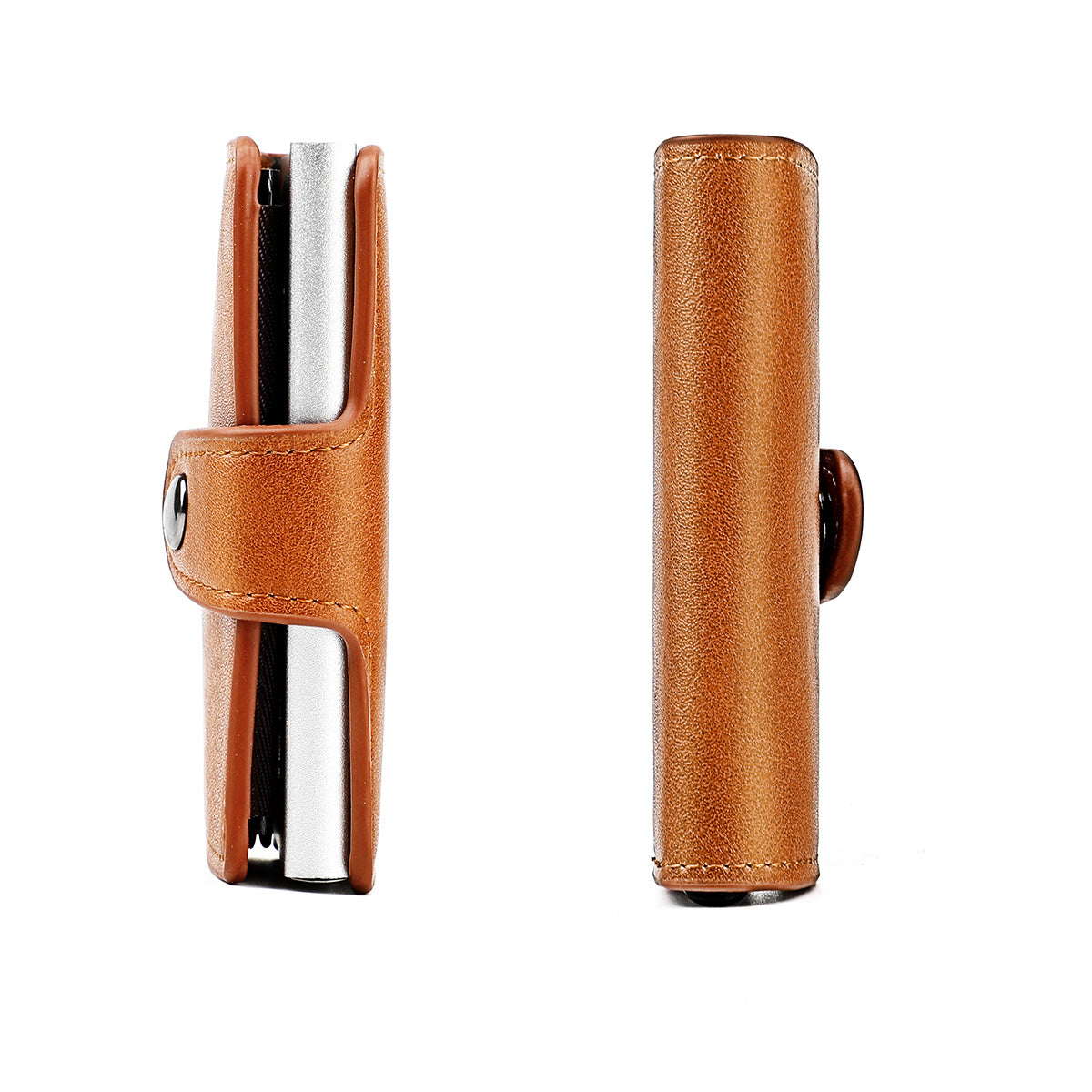 Brown Wallet, Men's Blocking Card Holder  Wallet With Hasp Closure,Credit Gifts For Men