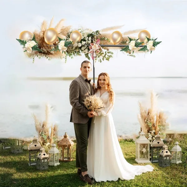 6.5x8.5FT T Shape Photo Video Backdrop Stand Heavy Duty Background Stand Adjustable Photography Backdrop Stand With 6 Spring Clamps Sandbag Carry Bag For Studio Party Wedding