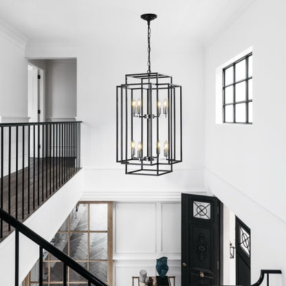 8 Lantern Tiered Chandeliers, Industrial Farmhouse Chandeliers Unavailable Platforms- Temu