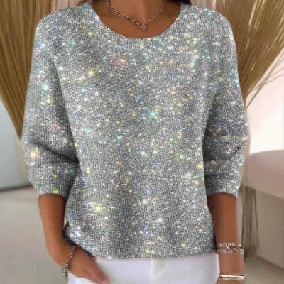 Casual Jacket Knit Sweater Diamond-patterned Long-sleeve