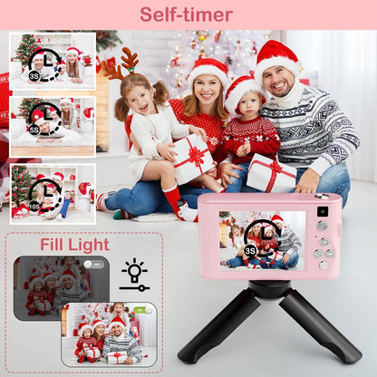 Kids Digital Camera Christmas Birthday Gifts With 32GB SD Card