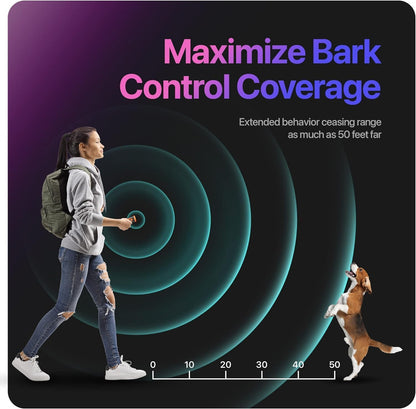 Dog Bark Deterrent Device Stops Bad Behavior, Professional Dog Training Tool, Anti Bark Device For Dogs,   Emitters 50ft Range For Dog Training,  To Bark Collar,Dog Training Collar