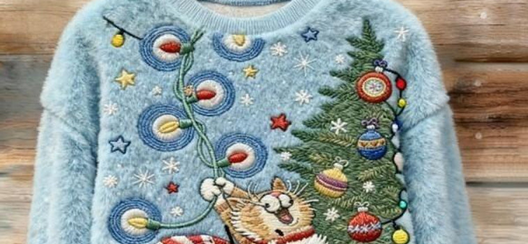 Womens Casual Printed Sweatshirt Top