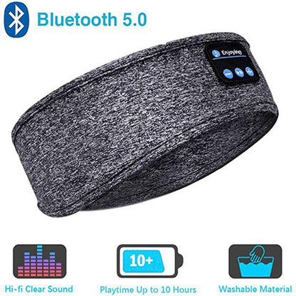 Bluetooth Sleep Hood Headphones Wireless Music Sports Headband
