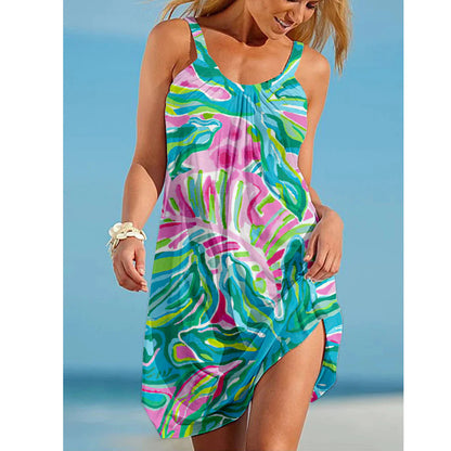 Womens Stylish Sassy Camisole Print Dress