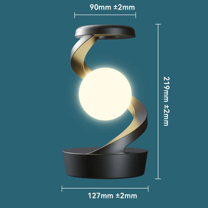 Rotating moon desk lamp