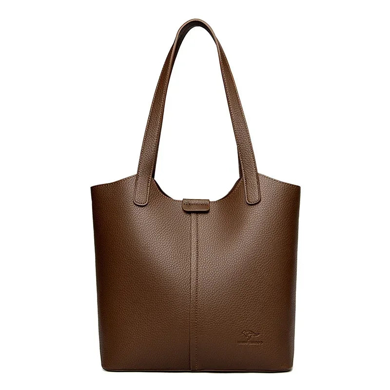 ALDO Legoirii Tote Bag for Women – Medium Top Handle Handbag with Zipper Closure (Medium Brown)
