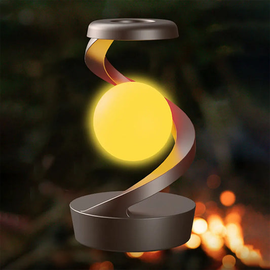 Rotating moon desk lamp