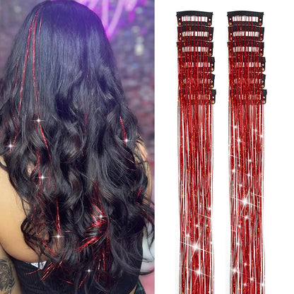 TwinkleGlow™ Tinsel Extensions 💫