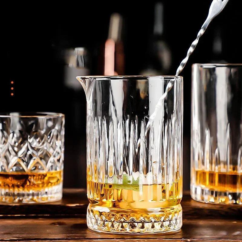 700ml Cocktail Shaker Whiskey Glass Cup Professional Cocktail  Stirring Cup Wine Bar mixing cups Bartender Mixing Bar Tool