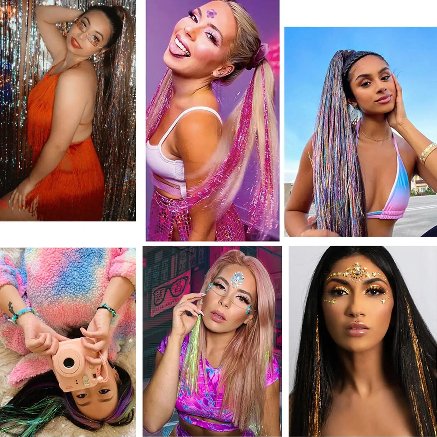 TwinkleGlow™ Tinsel Extensions 💫