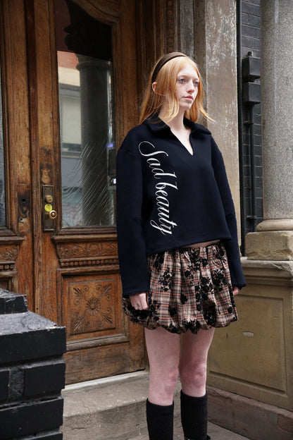 Womens Solid-Color Long-Sleeve V-Neck Sweater