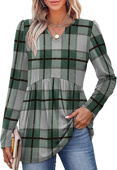 Womens Long-sleeve Autumn Blouse, Doll-style