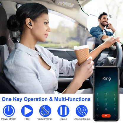 TWS True Wireless V4.2 Earbuds IPX4 In-ear Stereo Earphone Hands-free Deep Bass Earpiece