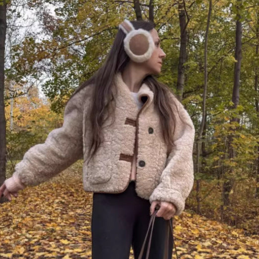 Womens Stylish Versatile Reversible Thermal Jacket