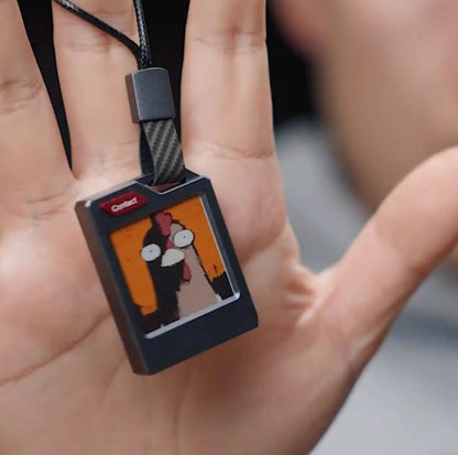 Battery-free NFC Passive Tri-color E-ink Keychain