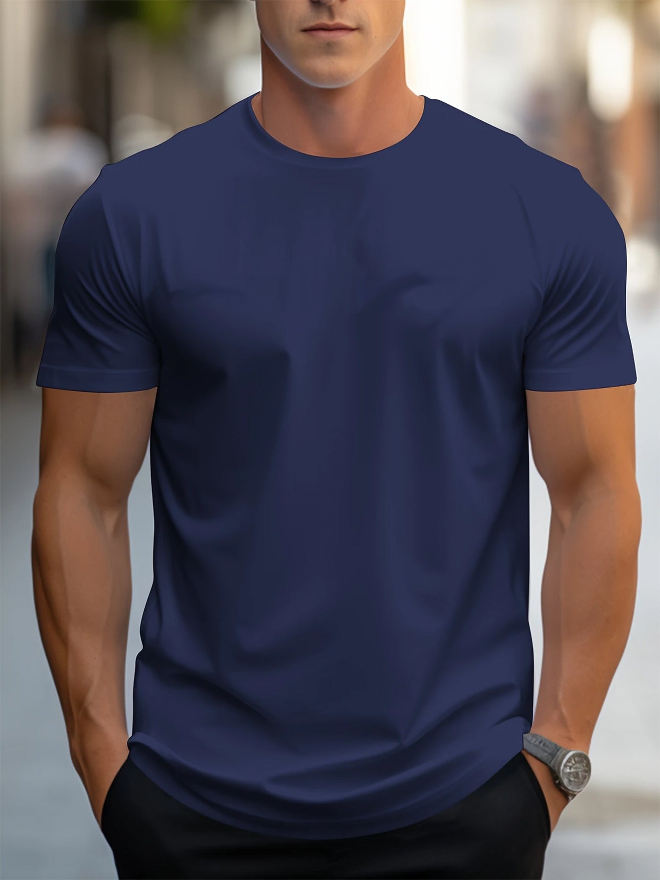 Quick-drying Breathable Sports Round Neck Short Sleeve