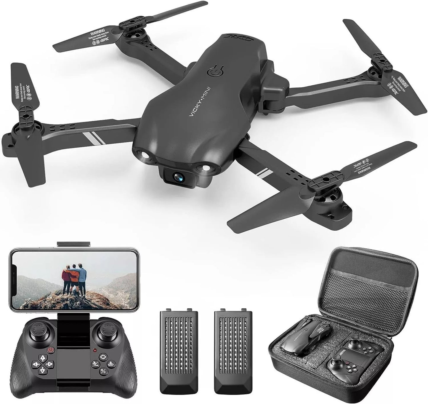 V13 RC Drone 6K HD Dual Camera WiFi FPV Foldable Quadcopter Camera Drone ,2 Battery.Logistics Is Randomly Sent By UPS,USPS,FEDEX