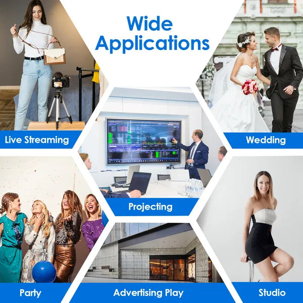 5×6.5FT T-Shape Photo Video Backdrop Stand Heavy Duty Background Stand Adjustable Photography Backdrop Stand With 6 Spring Clamps Sandbag Carry Bag For Studio Party Wedding