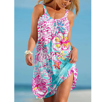 Womens Stylish Sassy Camisole Print Dress