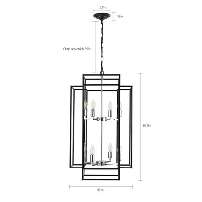 8 Lantern Tiered Chandeliers, Industrial Farmhouse Chandeliers Unavailable Platforms- Temu