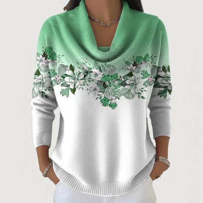 Womens Casual Loose-fitting Pullover Hoodie With A Cowl Neck